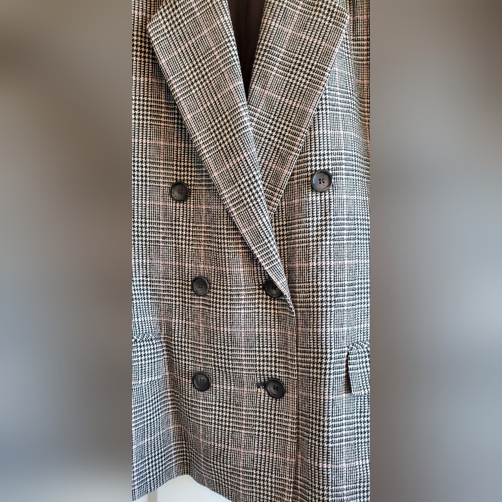 Vintage Pendleton Petite Houndstooth Double Breas… - image 3